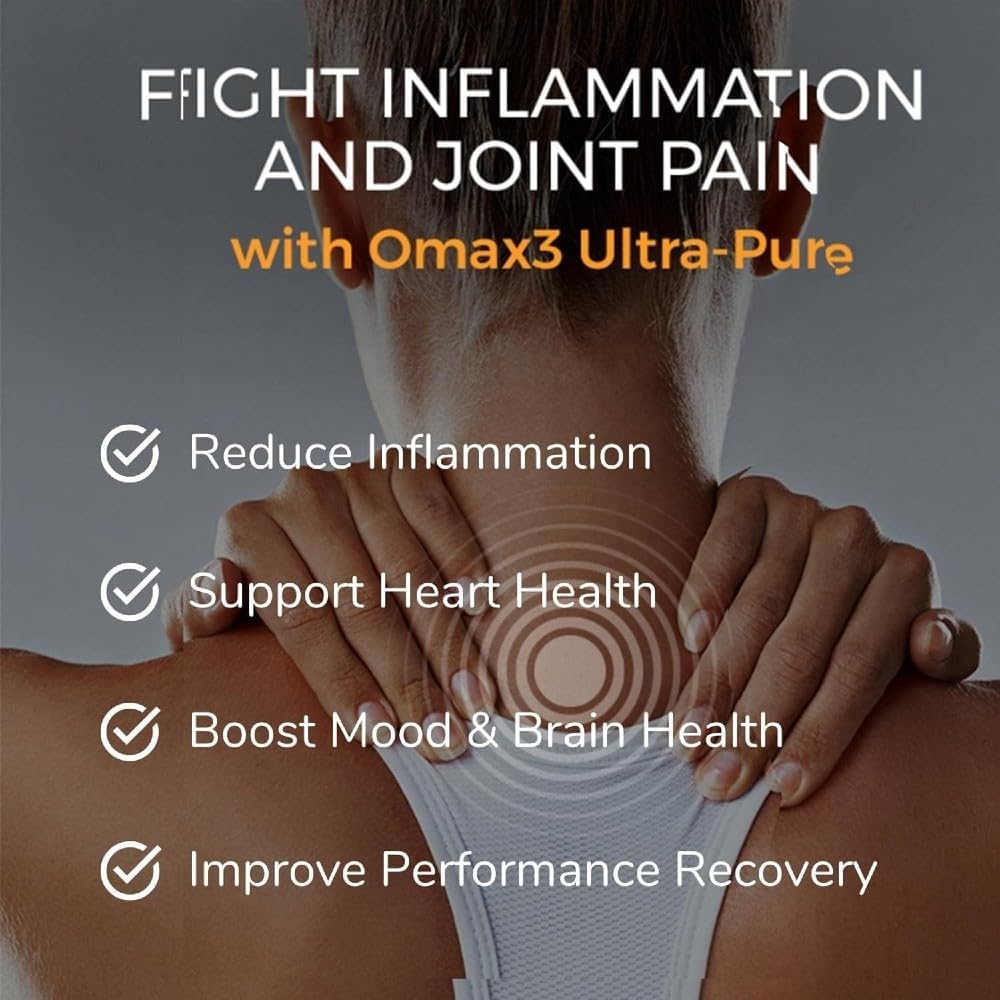 Wild Caught Omax3 Omega-3 Fish Oil Pills 1500 MG EPA DHA - Joint & Muscle Support - Non GMO Gluten Free - 60-Day Supply (2 Boxes)