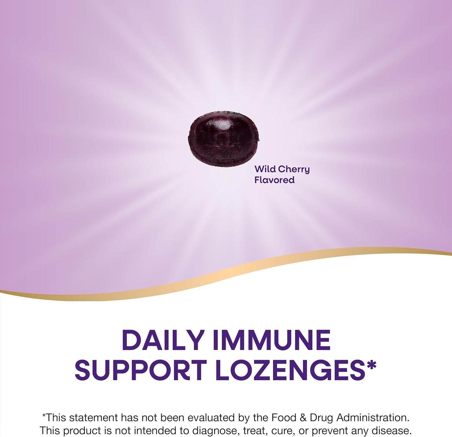 Wild Cherry Sambucus Elderberry Lozenges with 1000mg Vitamin C - 24 Count