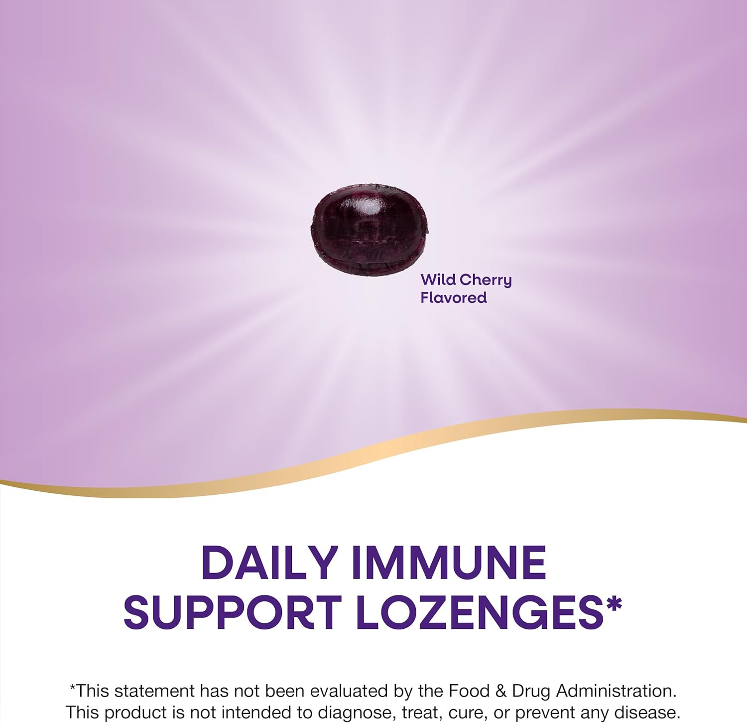 Wild Cherry Sambucus Elderberry Lozenges with 1000mg Vitamin C - 24 Count