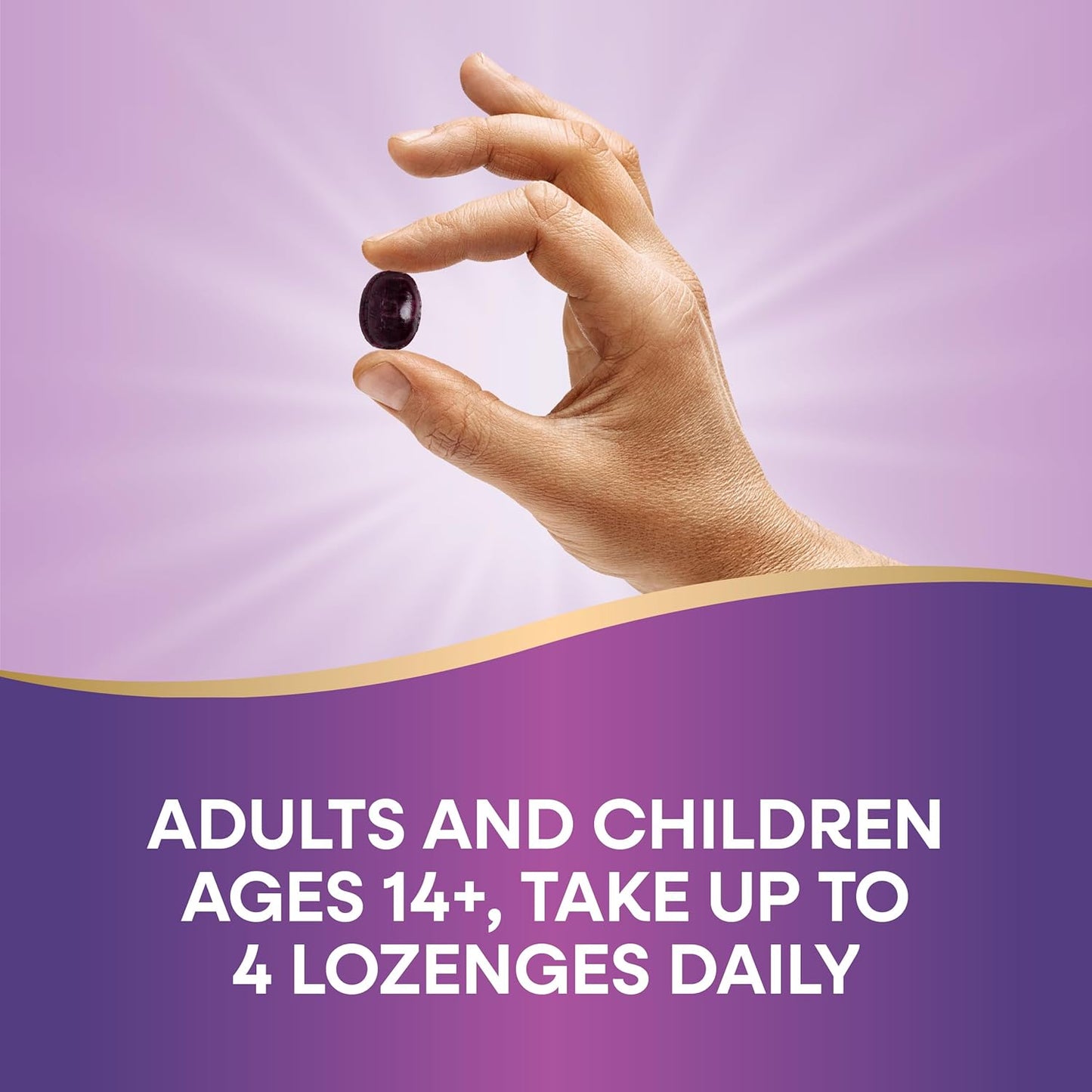 Wild Cherry Sambucus Elderberry Lozenges with 1000mg Vitamin C - 24 Count