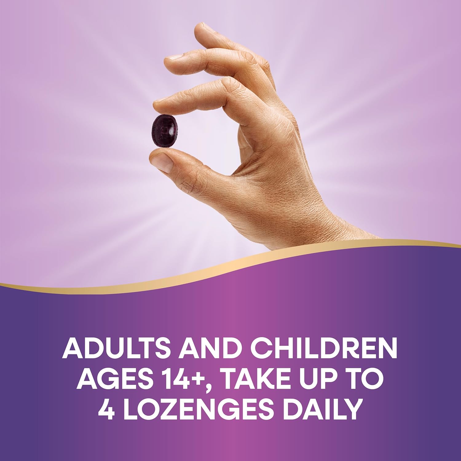 Wild Cherry Sambucus Elderberry Lozenges with 1000mg Vitamin C - 24 Count