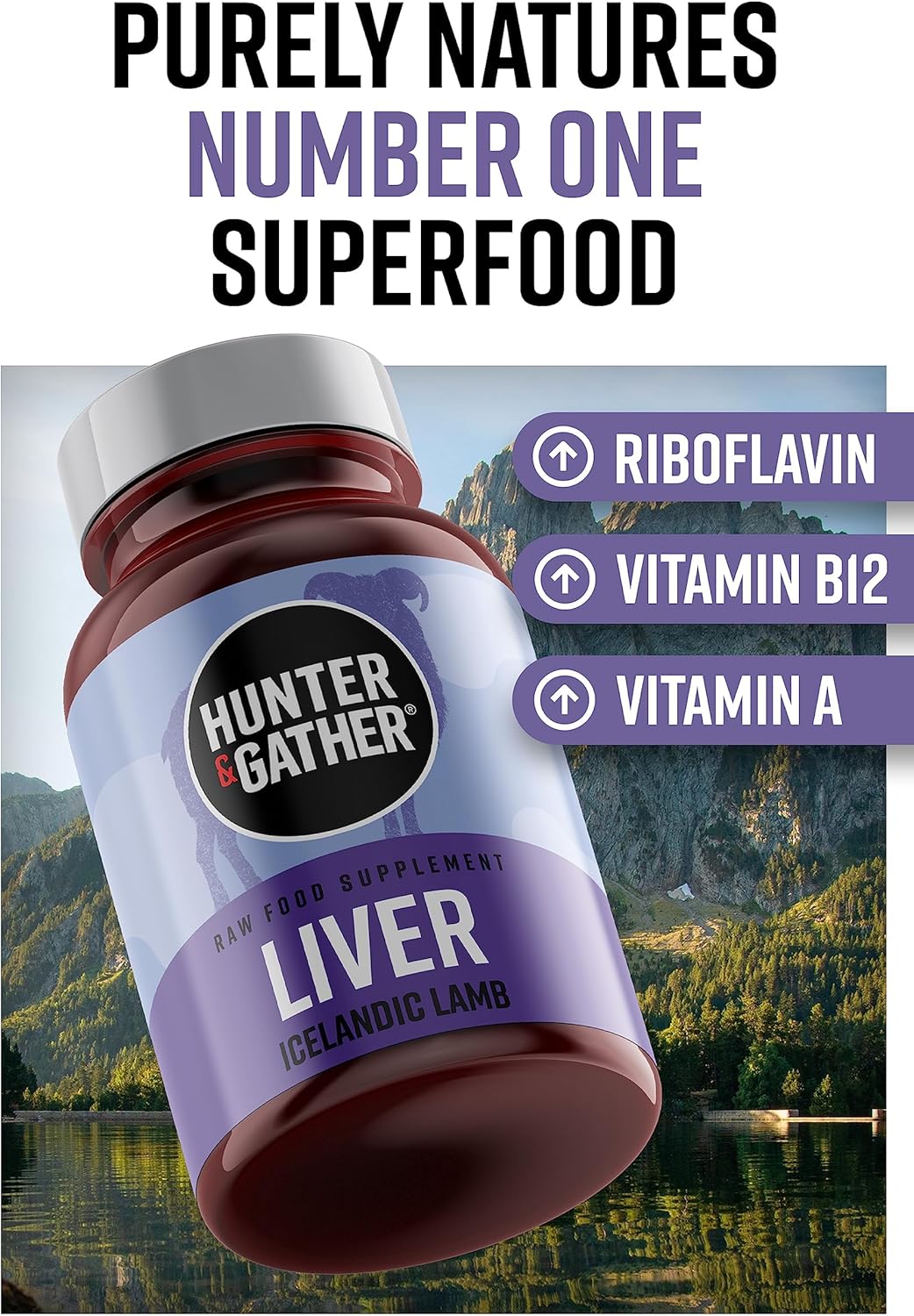 Wild Icelandic Lamb Liver Capsules | Ancestral Inspired Supplements | Grass Fed, No GMO, Antibiotics, Hormones