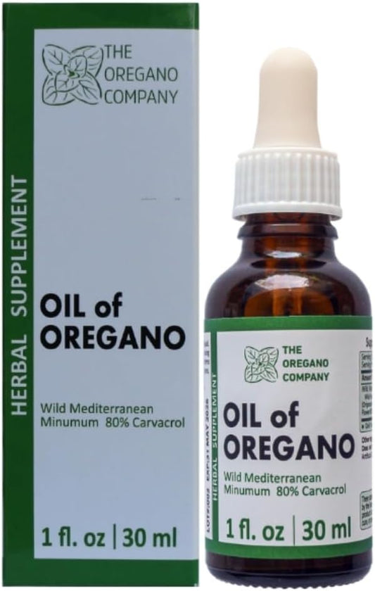 Wild Oregano Oil Extract Drops - 1 fl. oz Liquid Supplement with High Carvacrol Potency