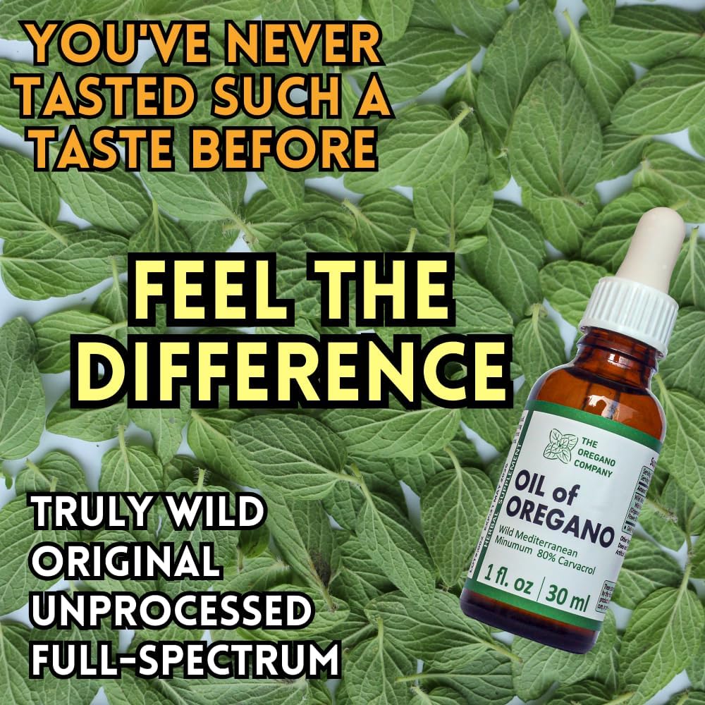 Wild Oregano Oil Extract Drops - 1 fl. oz Liquid Supplement with High Carvacrol Potency
