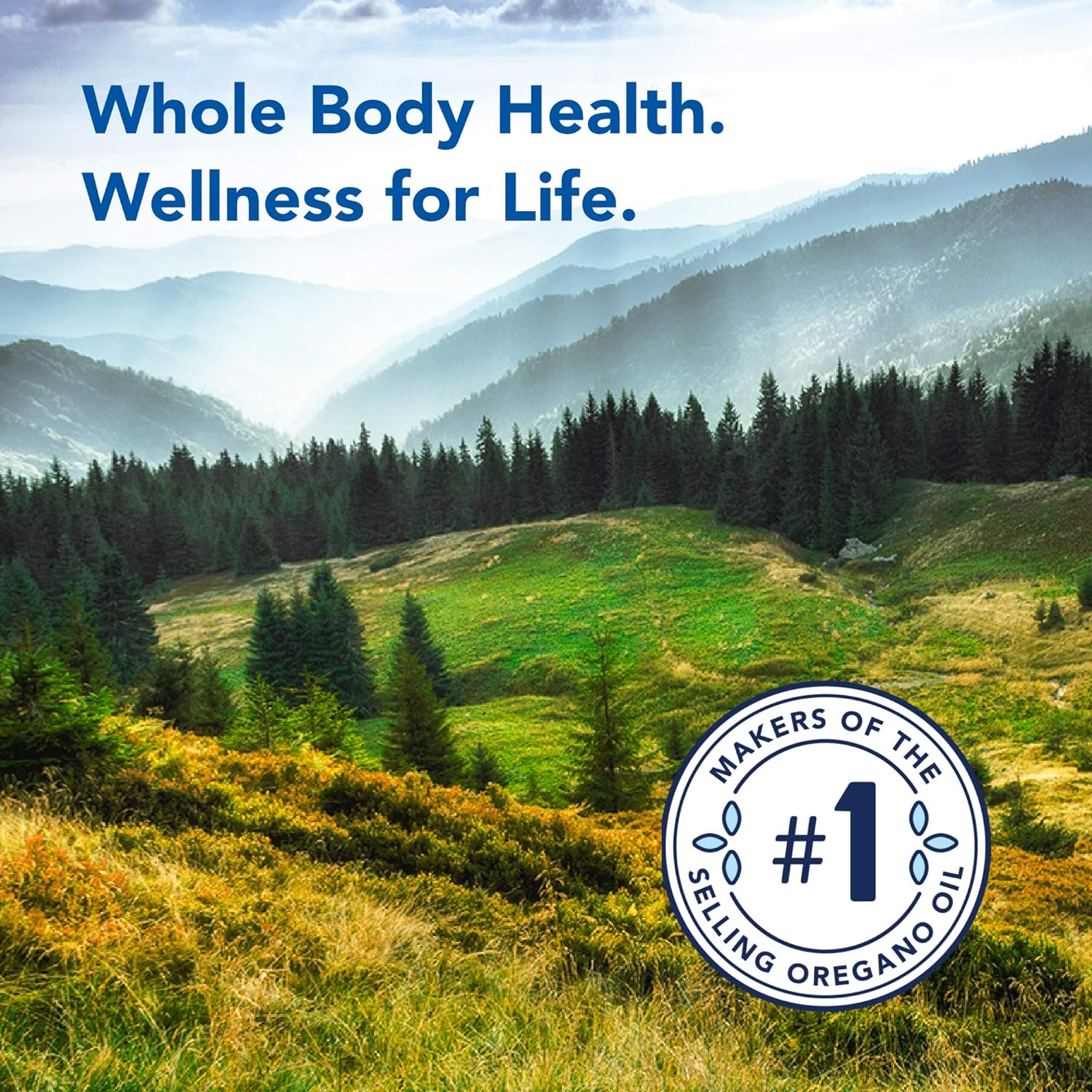 Wild Oregano Supplement Capsules for Digestive & Immune Support - Non-GMO - 90 Servings