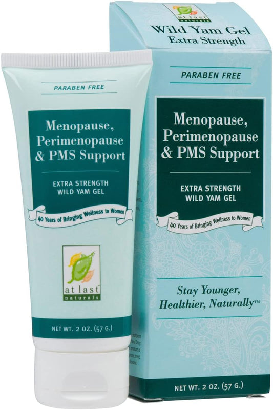 Wild Yam Gel Extra Strength Menopause Relief & PMS Support 3 Pack - Natural Hot Flash Relief (2 oz)