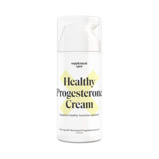 Wild Yam Progesterone Cream for Menopause Relief - Micronized Bioidentical USP Progesterone Cream to Support Mood Balance - 3.4 oz