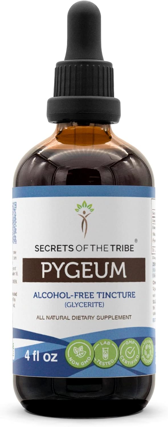 Wildcrafted Pygeum Tincture Supplement - Alcohol-Free Extract (4 FL OZ)