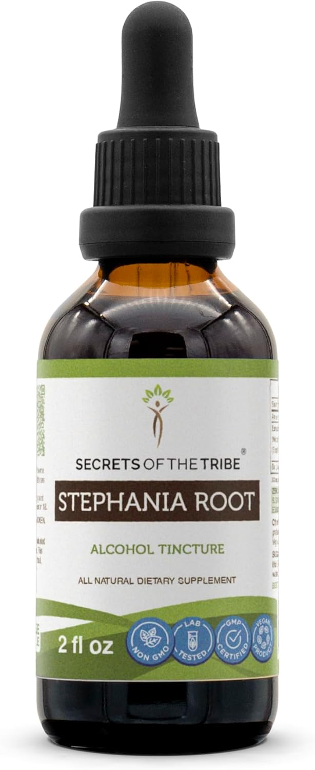 Wildcrafted Stephania Root Alcohol Extract - High-Potency Herbal Tincture 2 oz