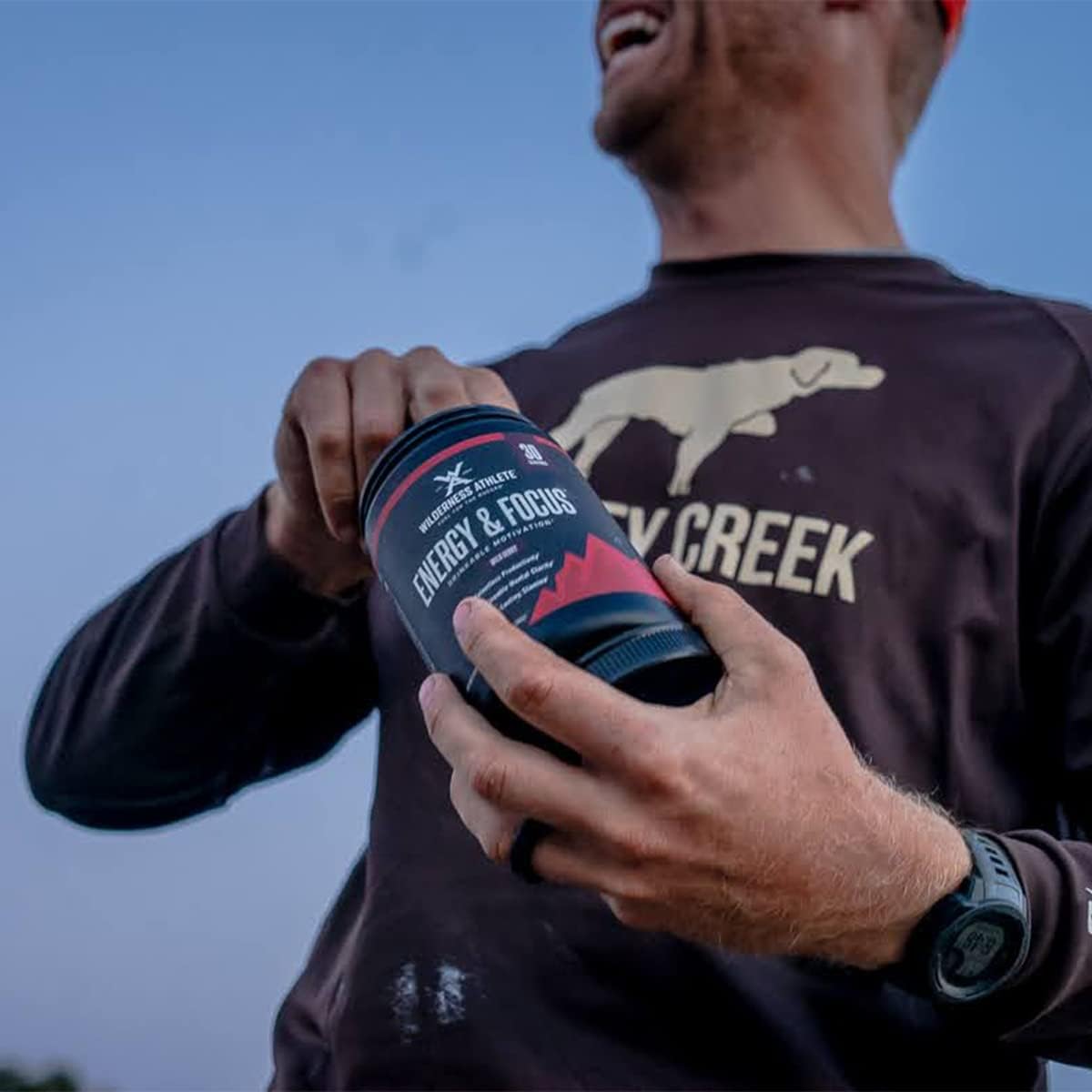 Wilderness Athlete Energy Pre Workout Powder - Natural Caffeine for Men & Women - Mango Bango Flavor - Low-Carb, Zero Sugar, No Crash - 30 Servings