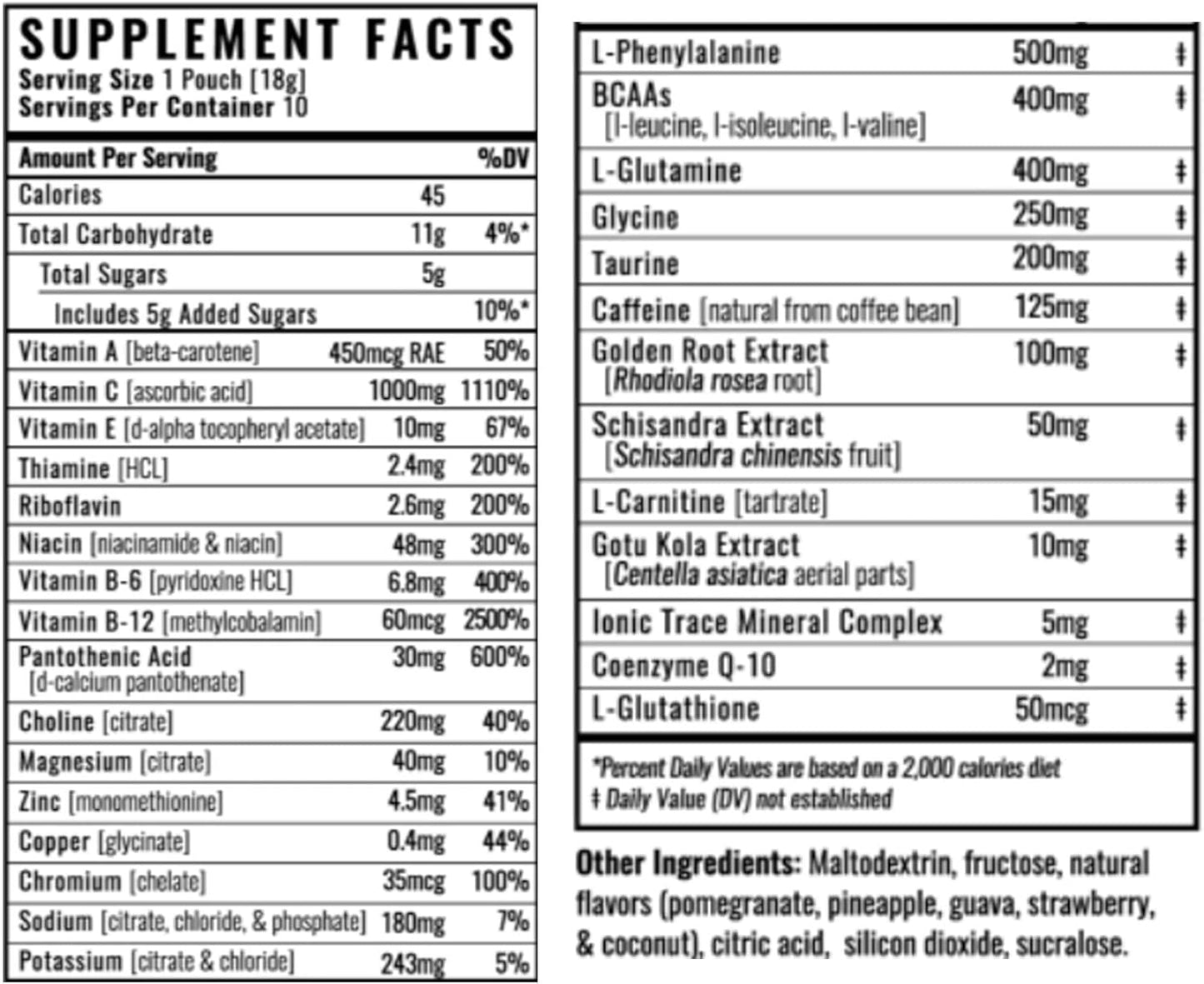 Wilderness Athlete H.E.R.O. Energy Powder - Hydration Electrolyte Mix with Vitamin C - Zero Sugar (10ct. Box)