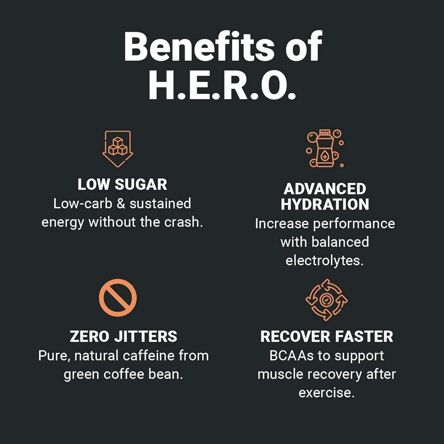 Wilderness Athlete H.E.R.O. Energy Powder - Hydration Electrolyte Mix with Vitamin C - Zero Sugar (10ct. Box)