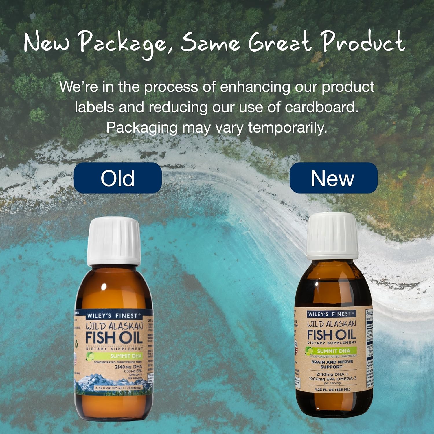 Wiley's Finest Wild Alaskan Fish Oil Summit DHA Liquid - High DHA and EPA Omega-3 Citrus Supplement - 4.23 Oz