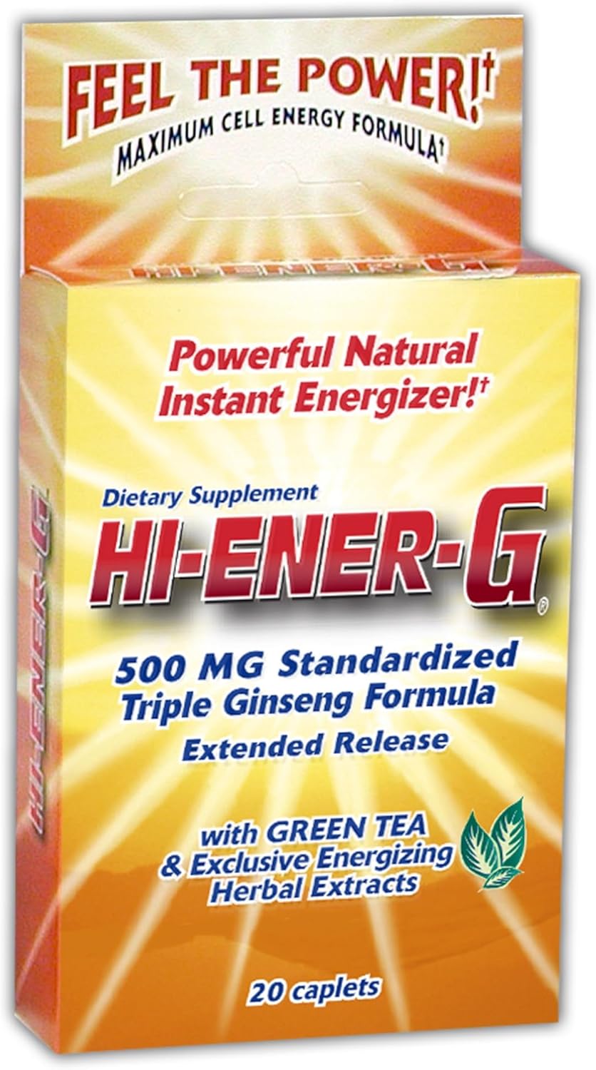 Windmill Consumer Products Hi-EnerG Triple Ginseng Energy Supplement - 500mg, 20 Capsules