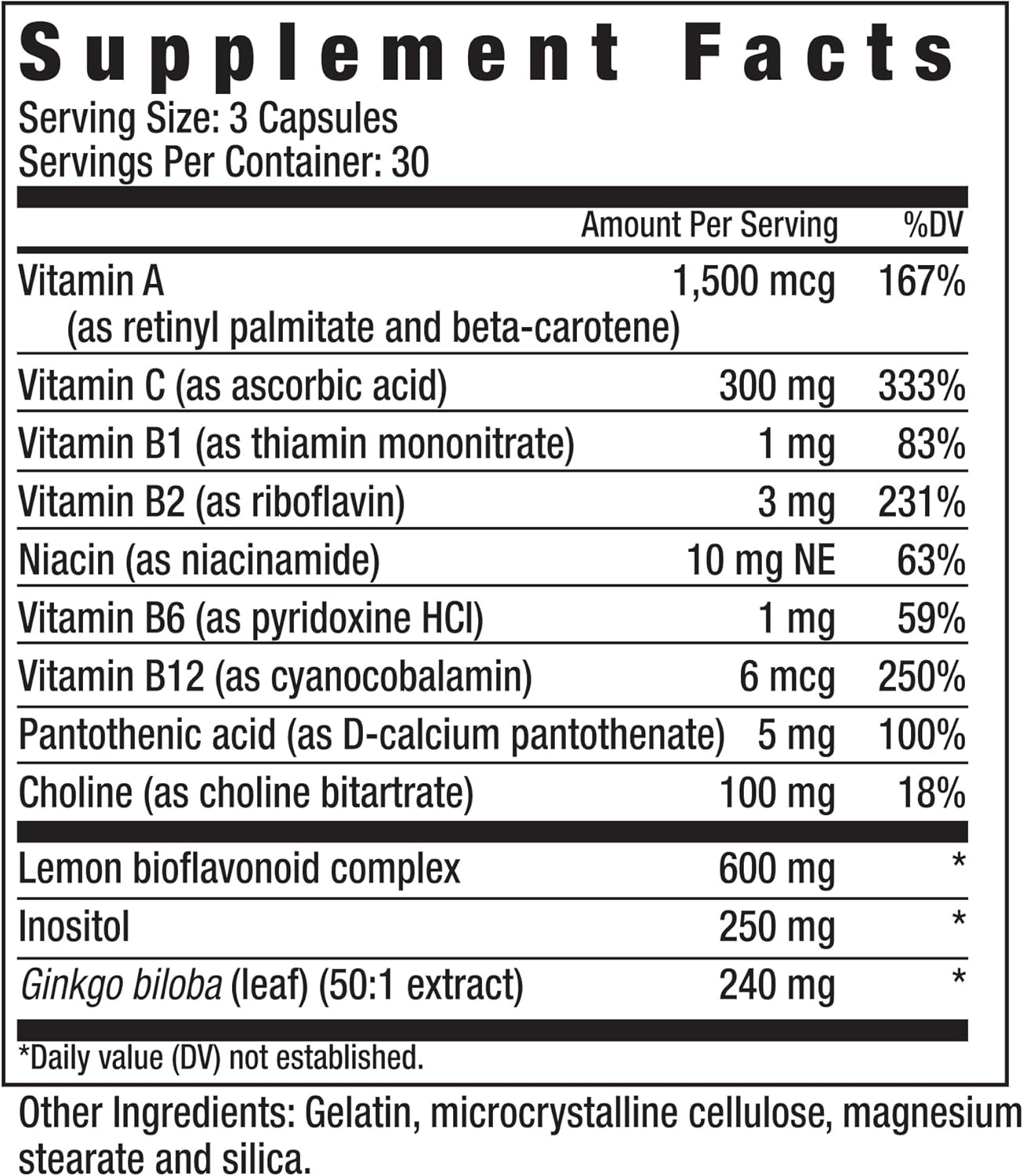 Windmill Polyflavonol Capsules with Bioflavonoids for Inner Ear Health, 90 Capsules, 30 Servings