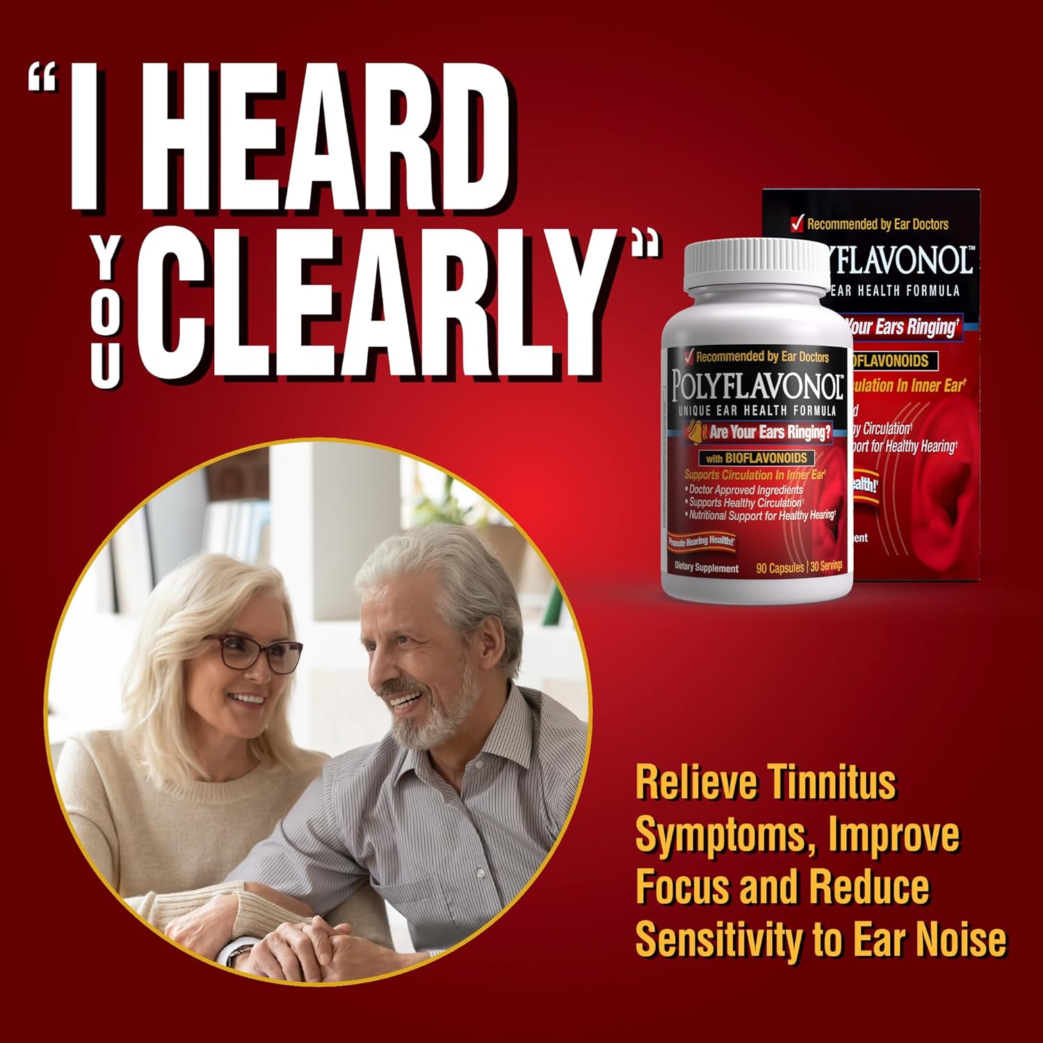 Windmill Polyflavonol Capsules with Bioflavonoids for Inner Ear Health, 90 Capsules, 30 Servings