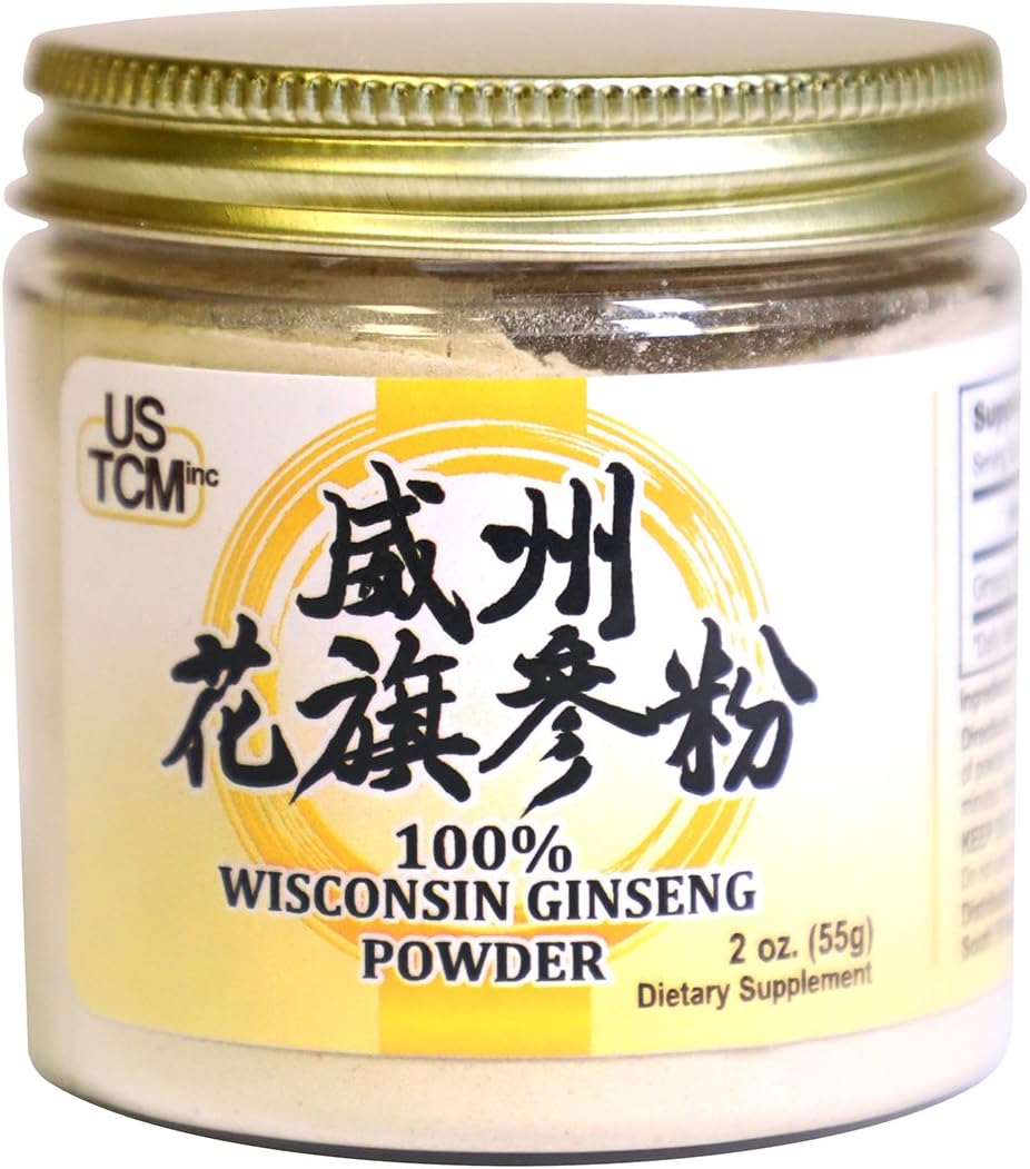 Wisconsin American Ginseng Powder 120 Mesh (2 oz) by USTCM - Premium Quality Ginseng Supplement