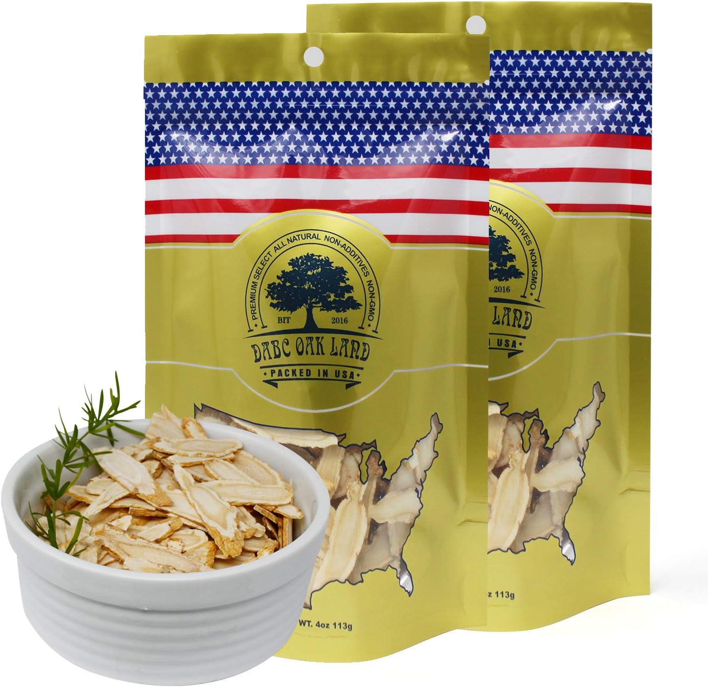Wisconsin Grown American Ginseng Slices for Ginseng Tea - Long Strip Root, 2 Packs x 8oz