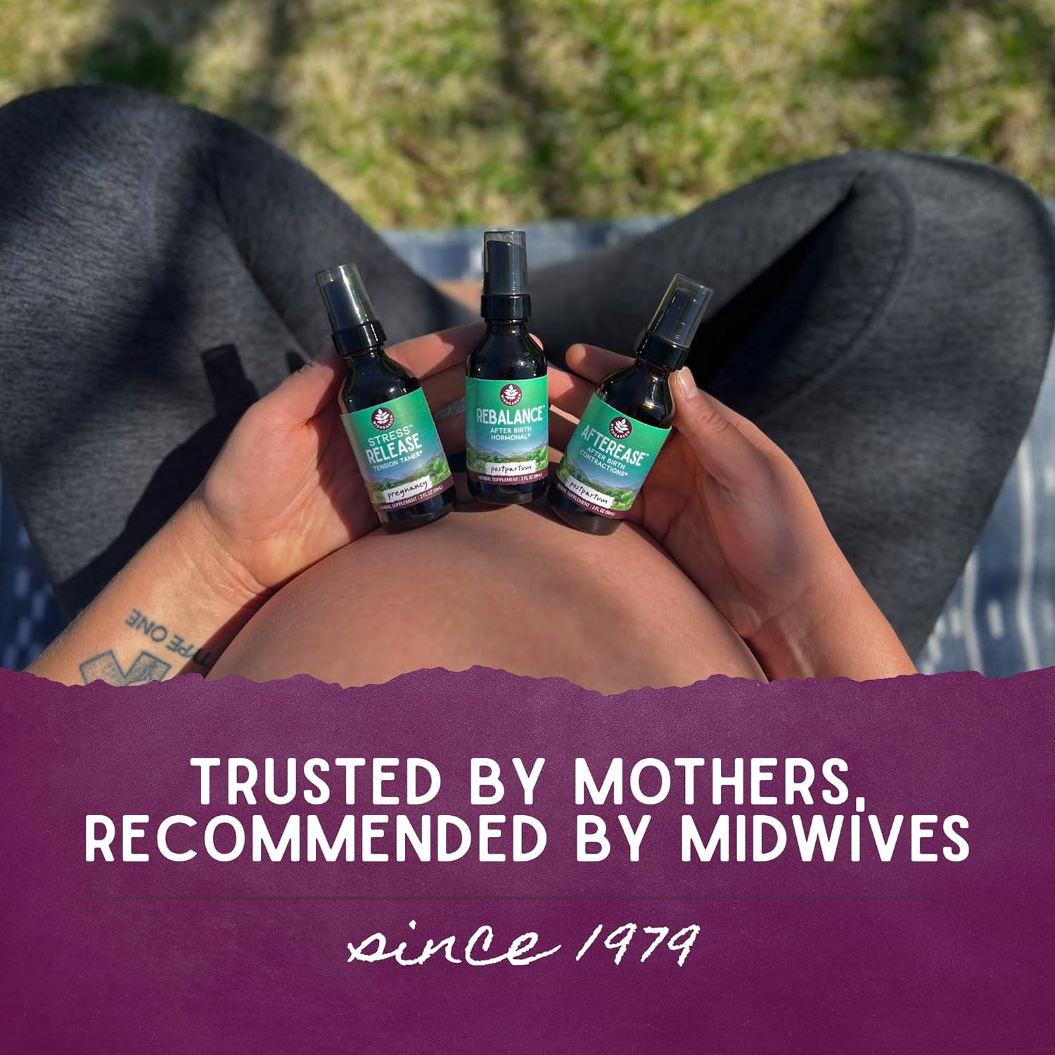 WishGarden Herbs ReBalance Postnatal Hormonal Support Supplement with Vitex Berry & Motherwort - 4oz Bottle