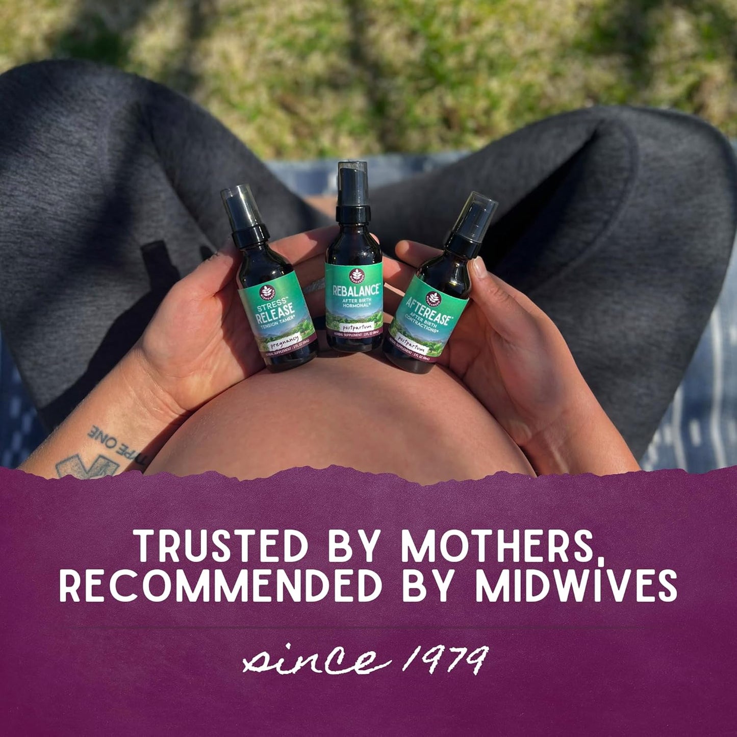 WishGarden Herbs Stress Relief Supplement for Pregnancy - Herbal Blend with Lemon Balm & Chamomile, Adrenal Support for Pregnancy and Postpartum, Promotes Relaxation and Calm, 2oz