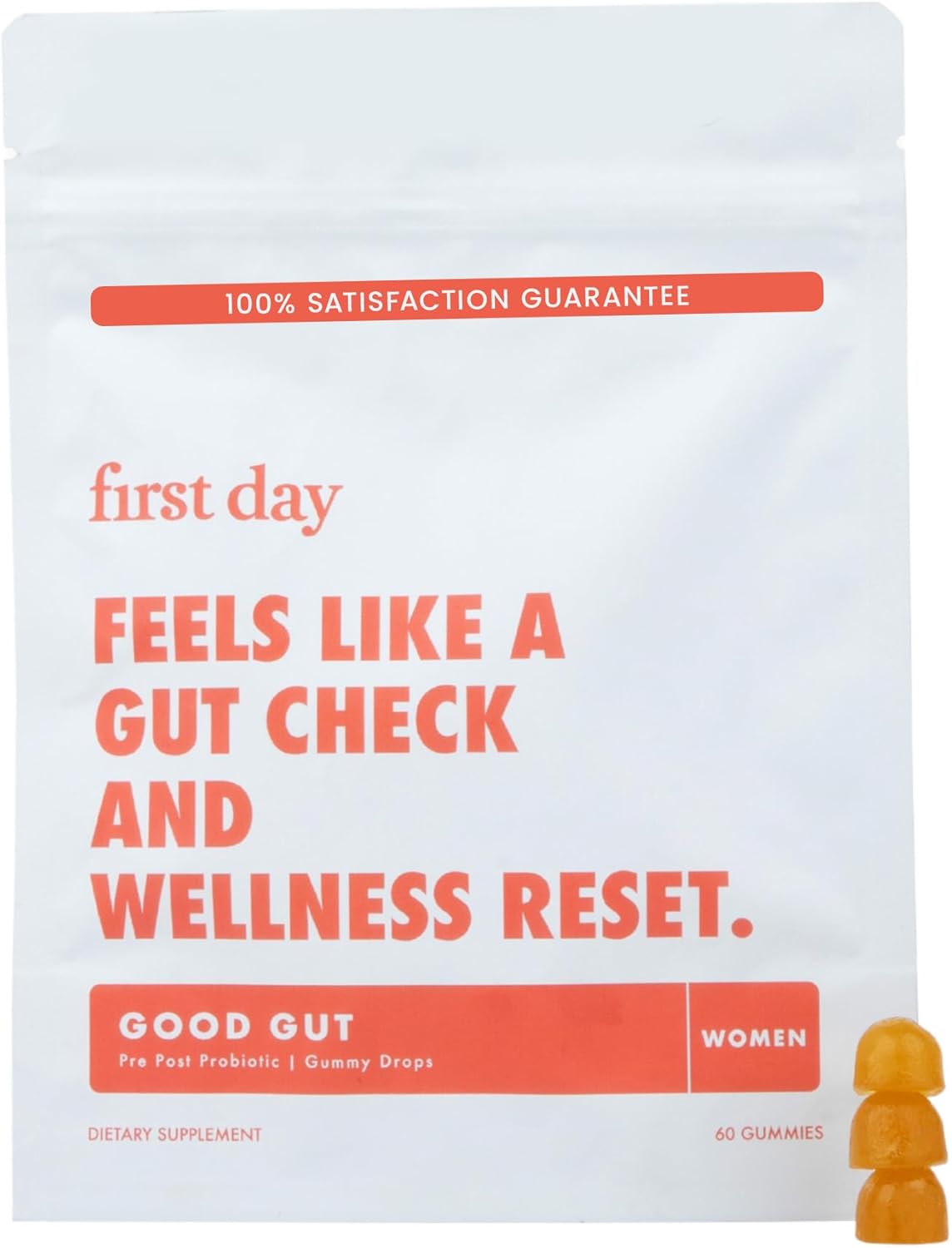 Women’s 3-in-1 Good Gut Tribiotic Gummies - Immune & Digestive Health Support - 30-Day Supply