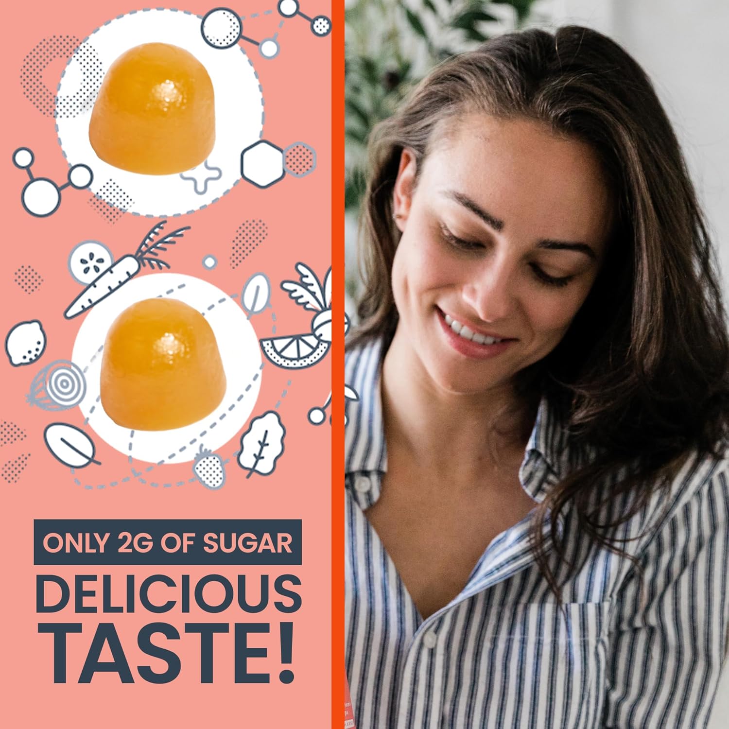 Women’s 3-in-1 Good Gut Tribiotic Gummies - Immune & Digestive Health Support - 30-Day Supply