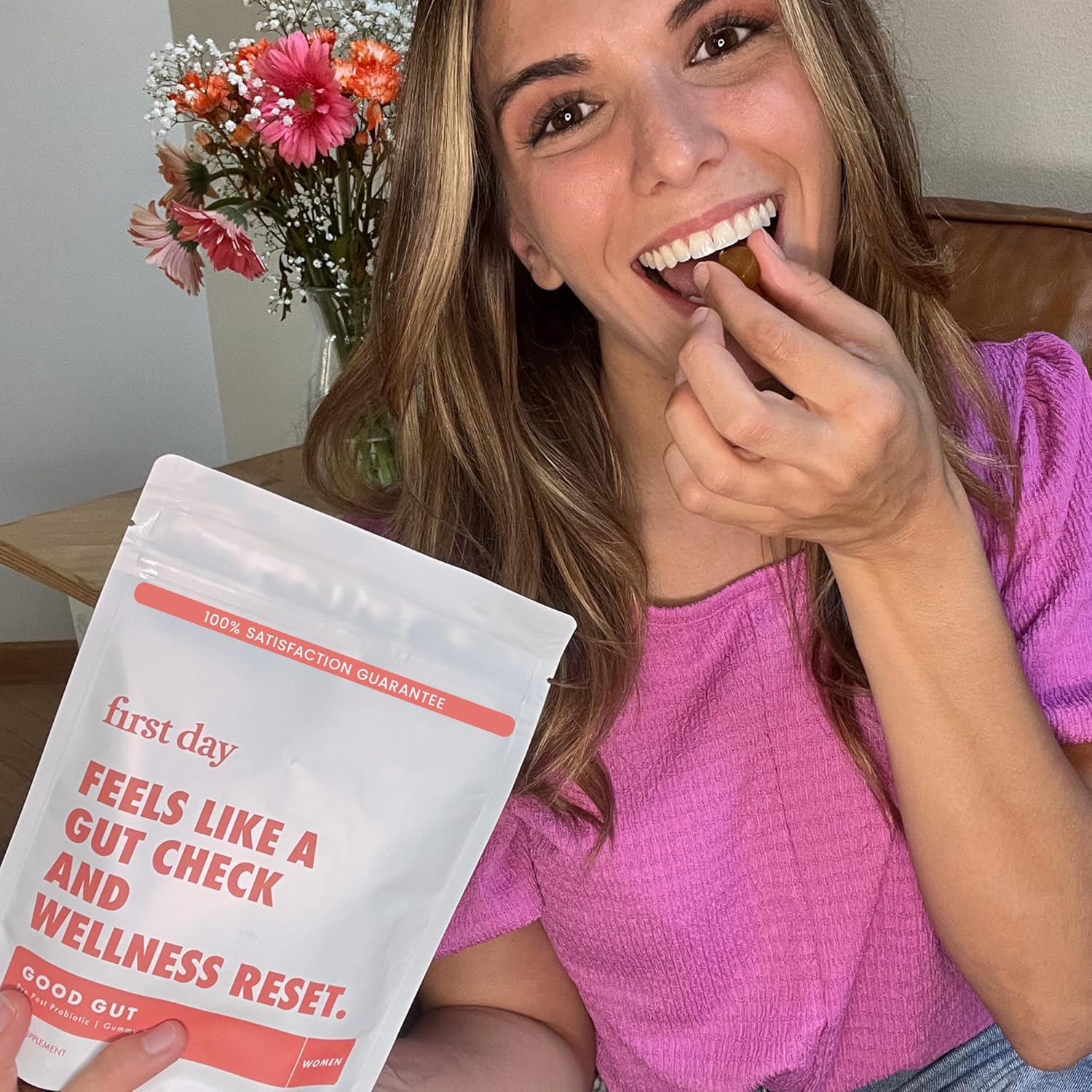 Women’s 3-in-1 Good Gut Tribiotic Gummies - Immune & Digestive Health Support - 30-Day Supply