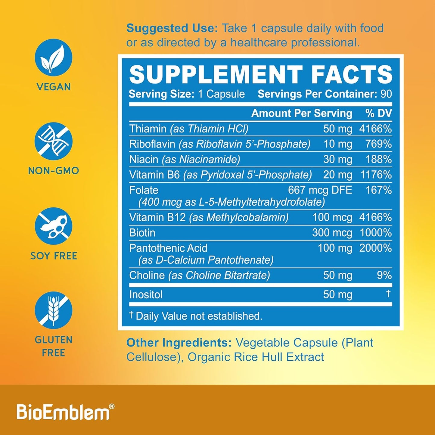 Women's Beauty Probiotics with Vitamin B-Complex by BioEmblem