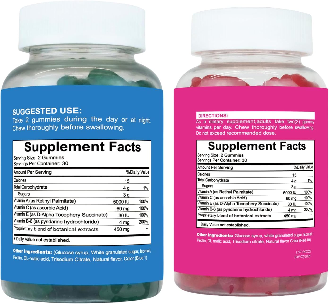 Women's Bum & Chest Support Gummies - Fitness Supplement for Peach Gains - Berry Flavored with Essential Herbs and Multivitamins - Workout Aid Combo Pack (120 Count)