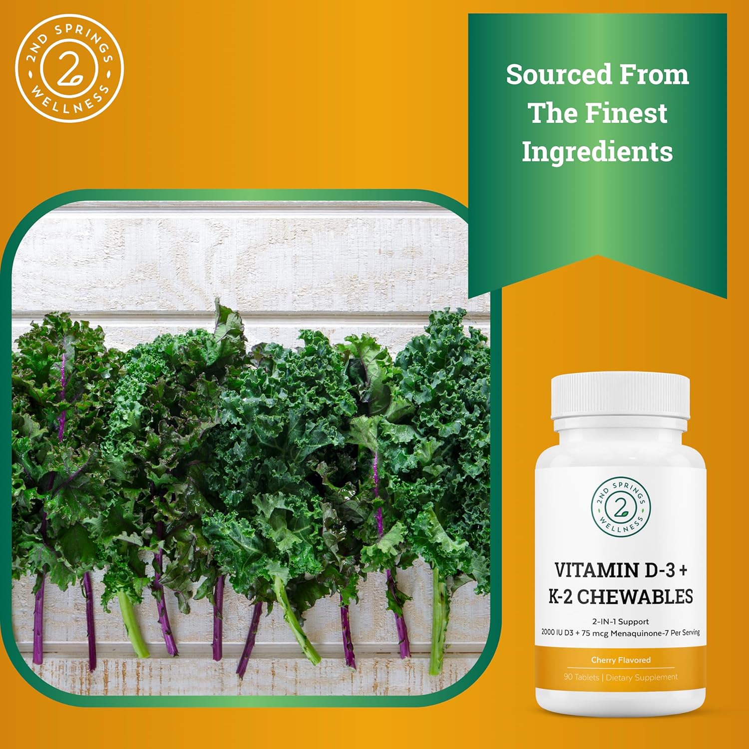 Women's Daily Essential Vitamins with Vitamin D3 & K2 Chewables - Bundle for Daily Health