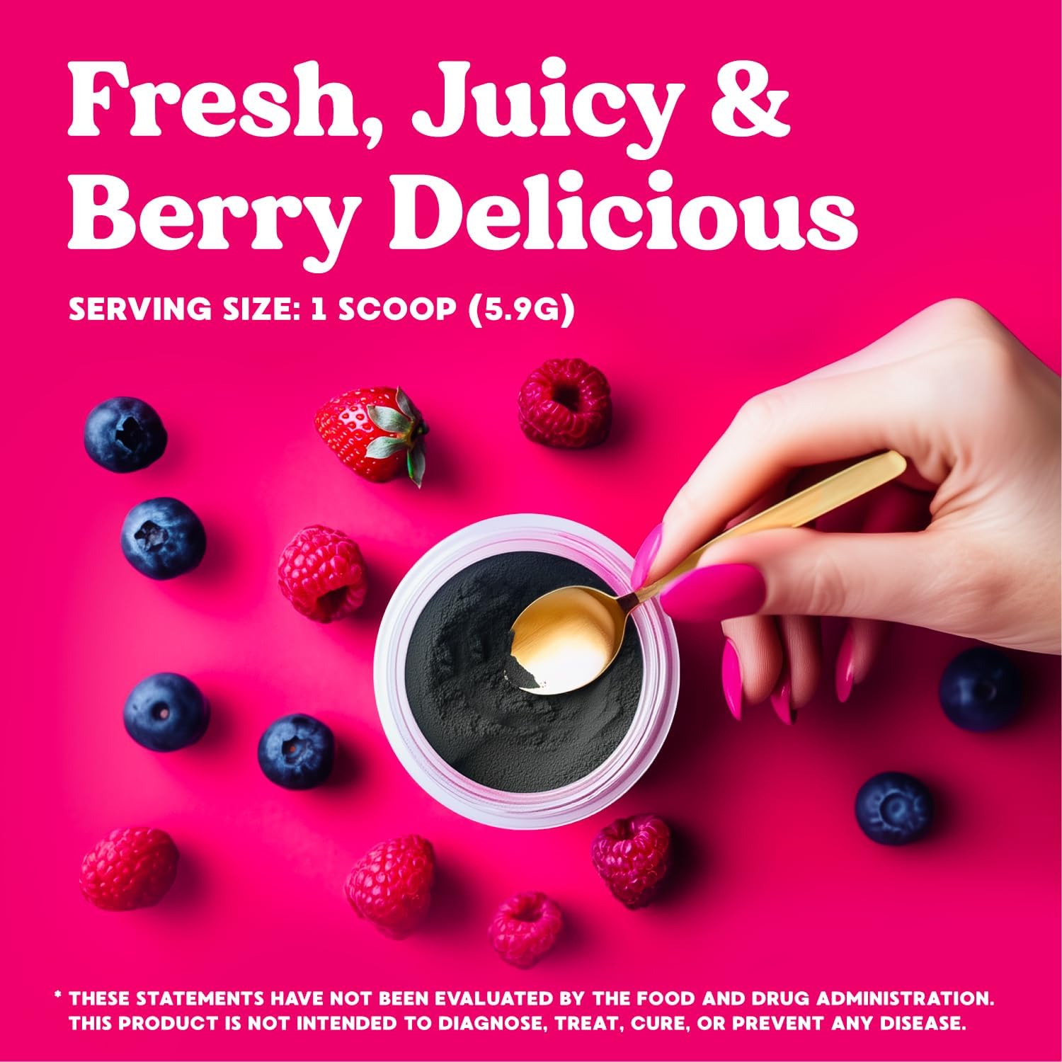 Women's Daily Greens & Superfood Powder with Collagen & Probiotics for Digestive Health & Bloating Relief - 30 Day Supply