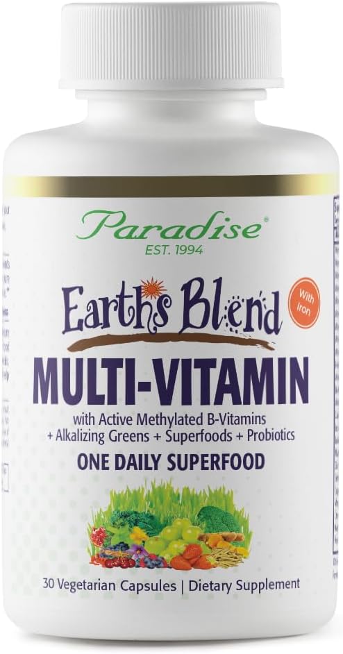 Women's Daily Multivitamin with Iron, Probiotics, Antioxidants, and 48 Organic Superfoods - 30 Capsules