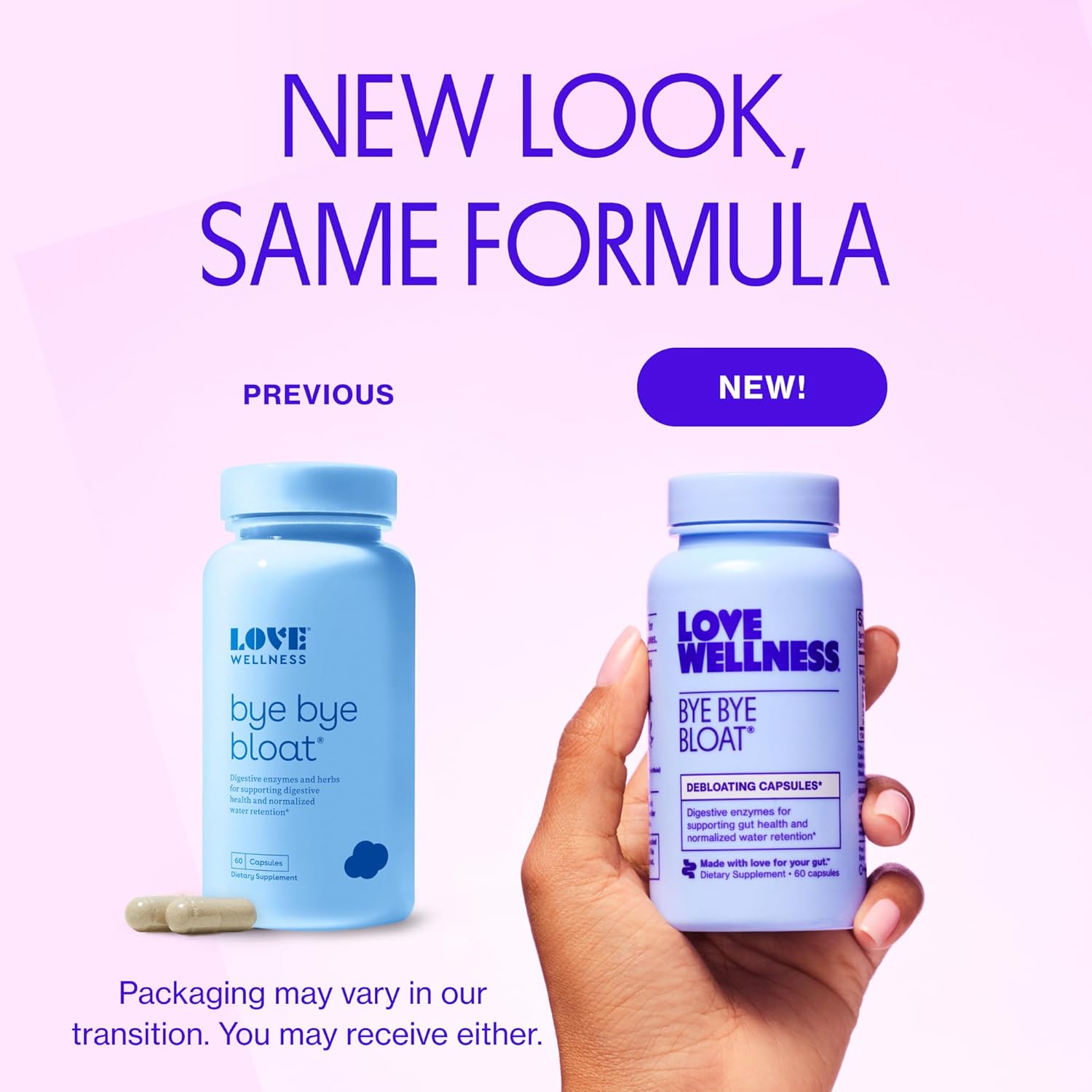 Women's Digestive Enzymes for Bloating Relief & Digestive Health | Bye Bye Bloat Supplement with Fenugreek & Dandelion | 60 Capsules