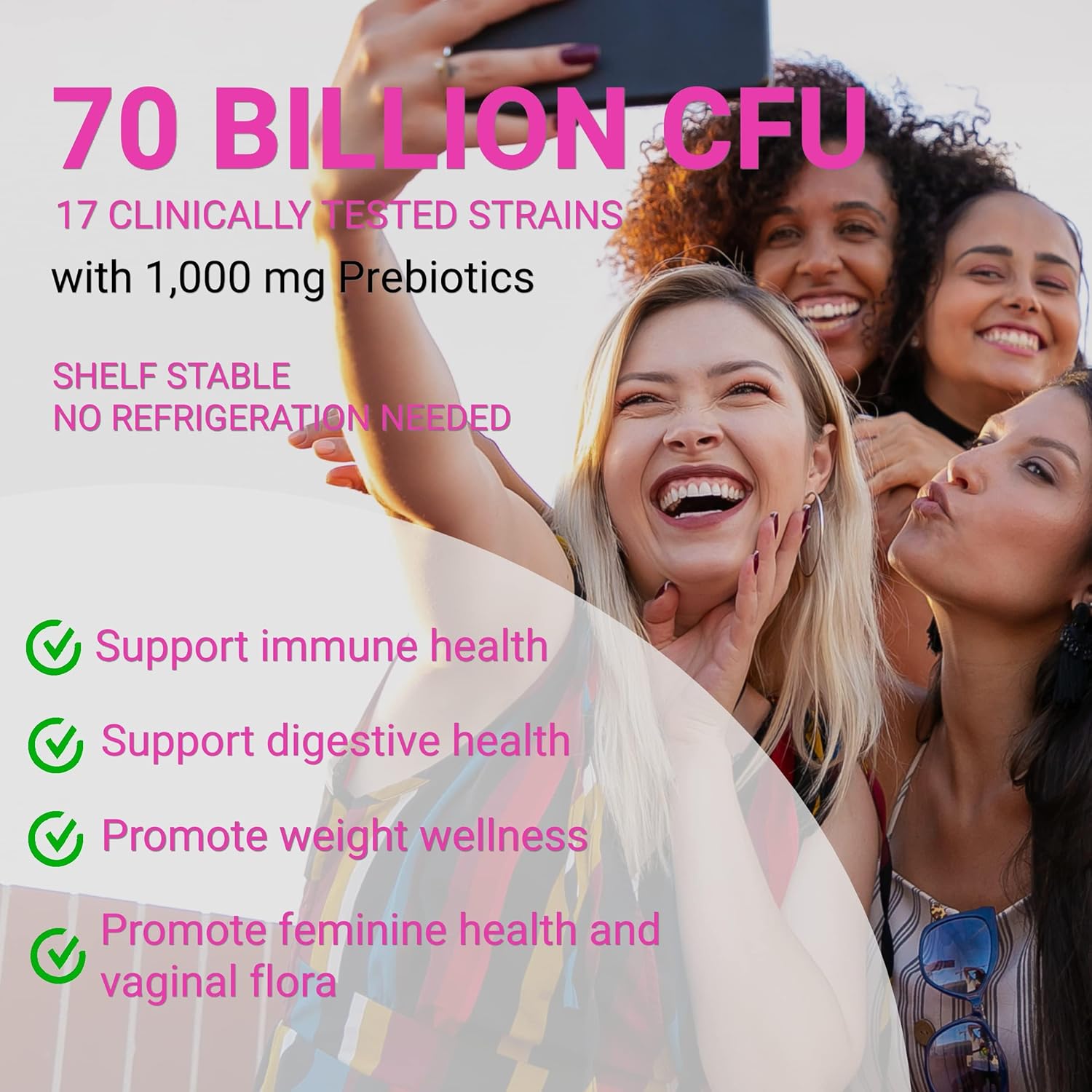 Women's Digestive & Weight Wellness: UpNourish Prebiotics, Probiotics, Collagen with Cranberry & D-Mannose, 30 Packets