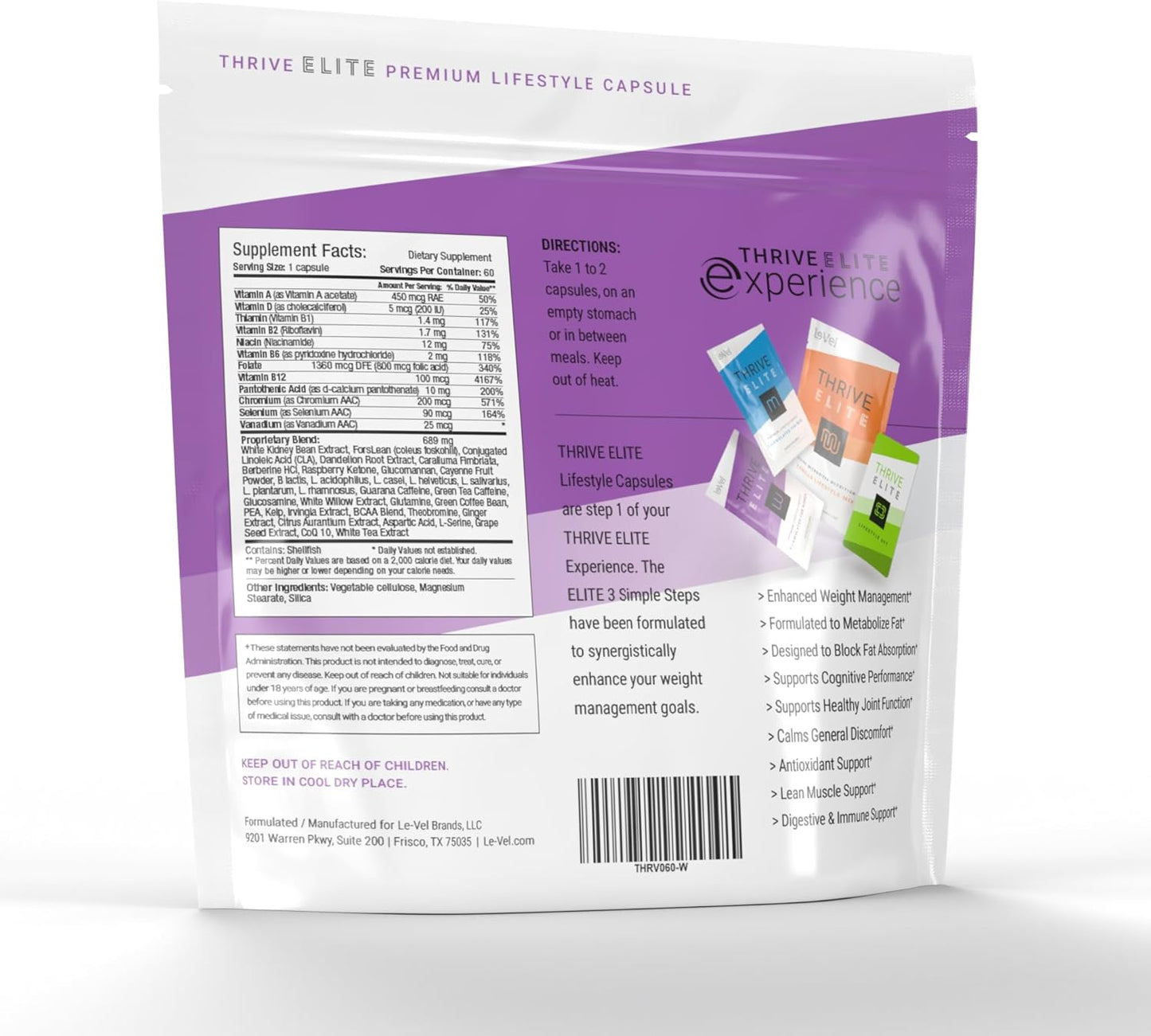 Women's Elite Premium Lifestyle Capsules: Gluten-Free Multivitamin & Immune Support - 60 Capsules