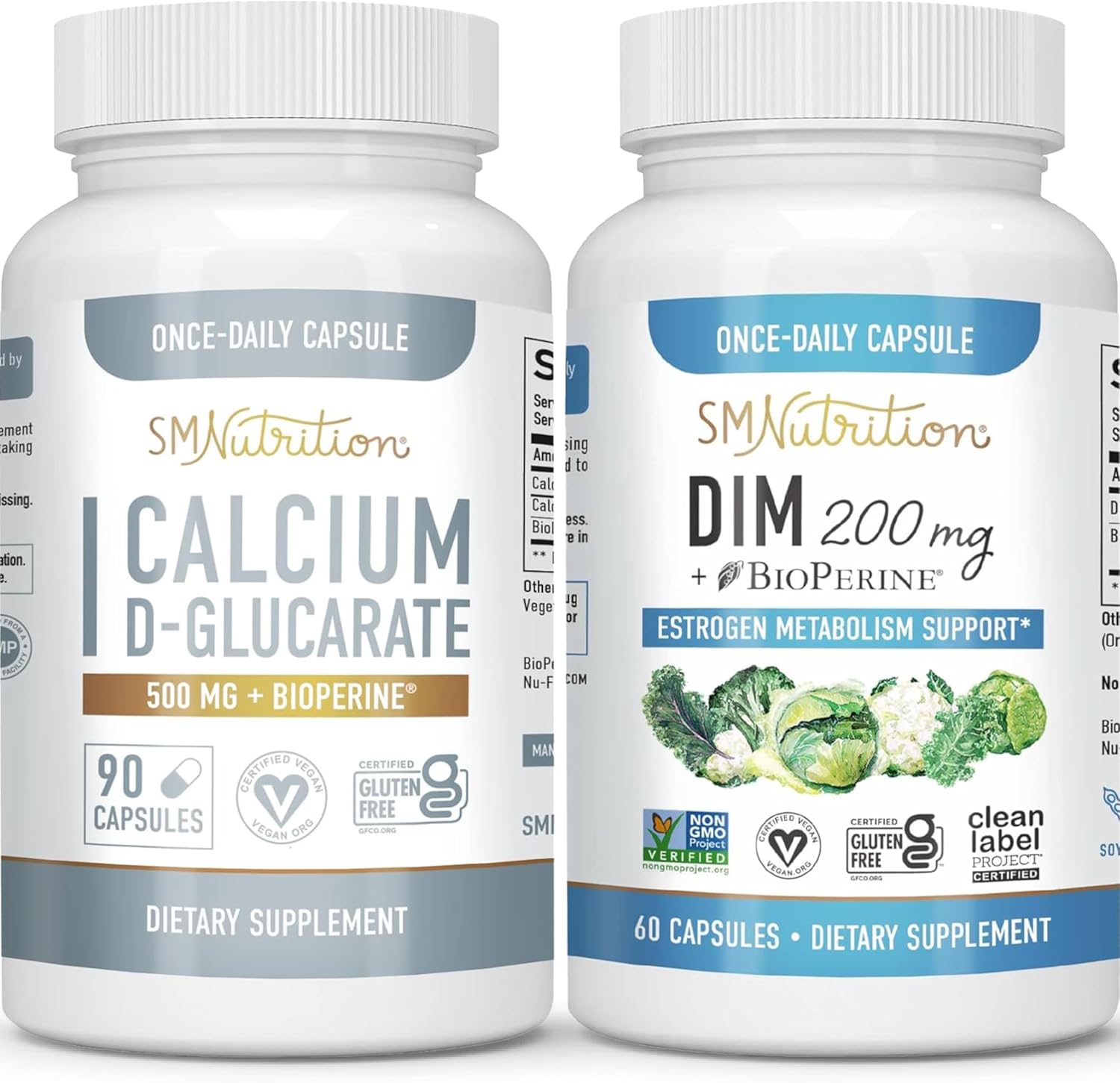 Women's Estrogen Balance Supplement with Calcium D-Glucarate and DIM - Vegan Gluten Free CDG Capsules for Enhanced Health (90 Servings)