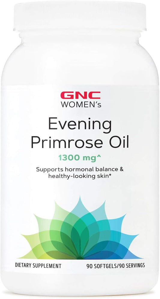 Women's Evening Primrose Oil (EPO) 1300 mg Softgels for Hormonal Balance, Immunity, Healthy Skin & Heart - 90 Capsules