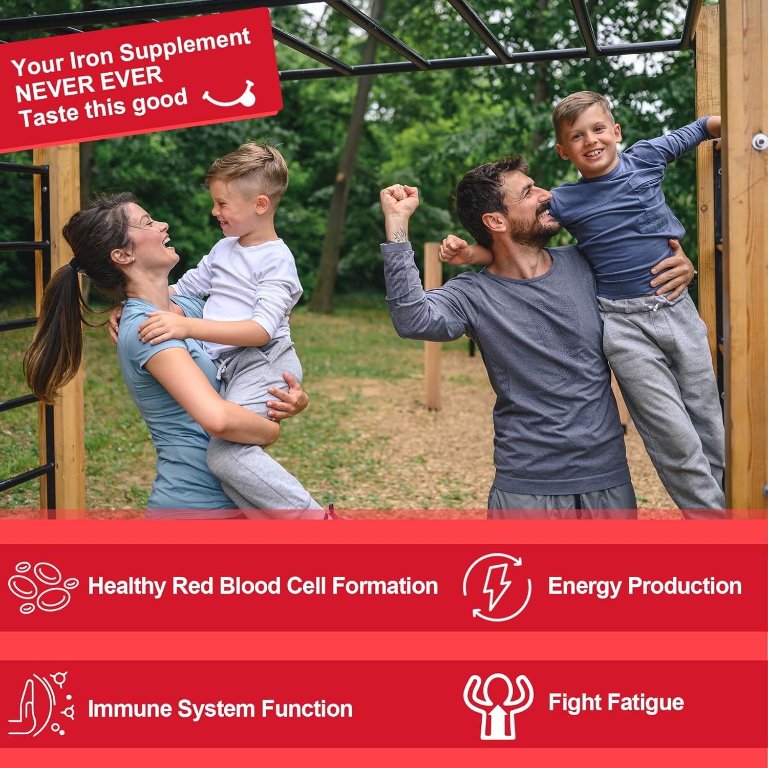 Women's Glucosamine Chondroitin Gummies with Iron - LILICARE Supplement