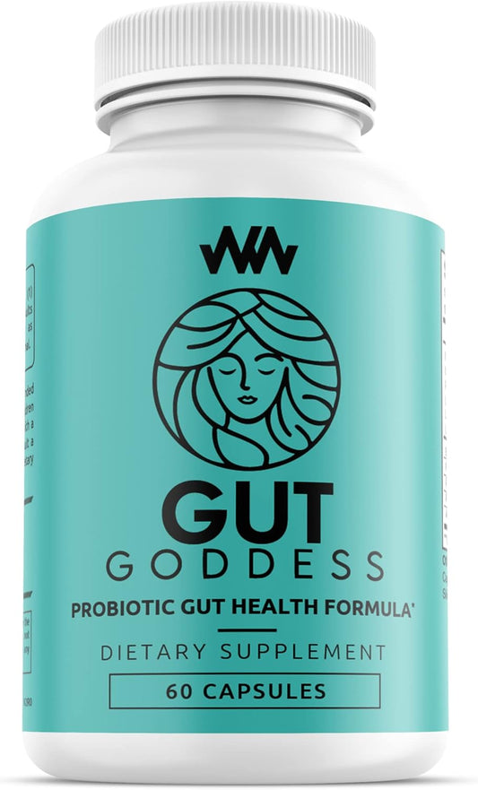 Women's Gut Health Support Supplement with Papain Enzyme - Female Probiotic Digestive Vitamin for Digestion Support by Warped Wellness