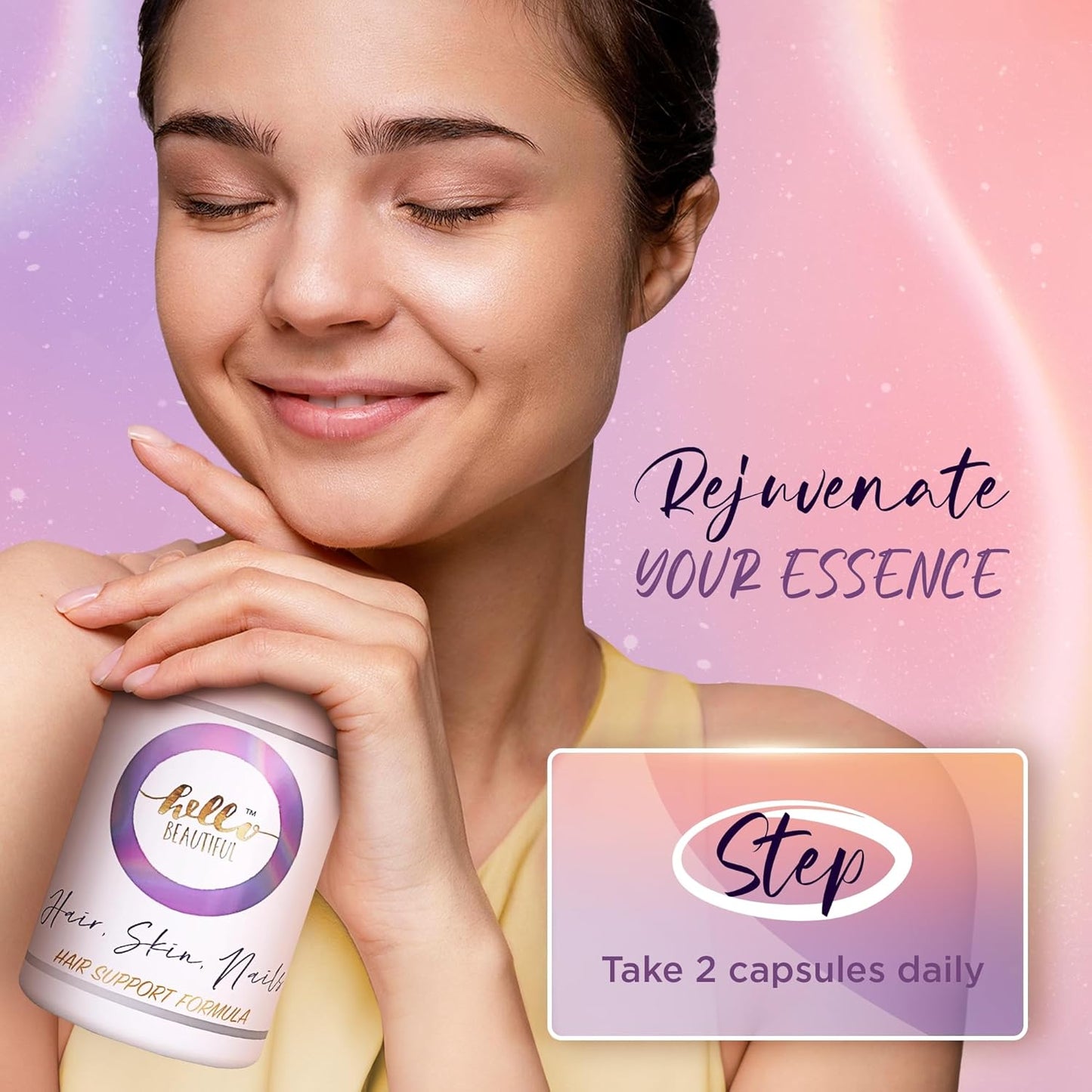 Women's Hair, Skin, and Nails Vitamins - Biotin Supplement for Hair Growth and Nail Health - Energy Boosting Formula with 5000 mcg - Promotes Healthy Hair Growth and Stronger Nails