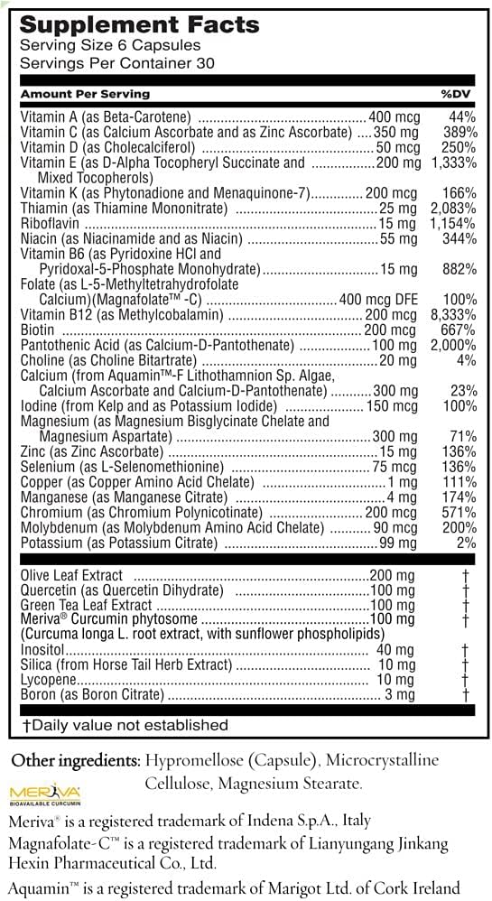 Women's Health Network Better Bones Builder: Specially Formulated Multivitamin for Women at Risk of Bone Health Issues - 180 Capsules