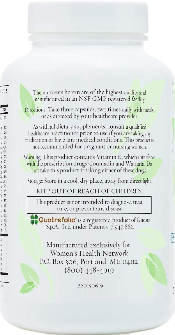 Women's Health Network Essential Nutrients: Complete Multivitamin & Multimineral Supplement - 180 Capsules
