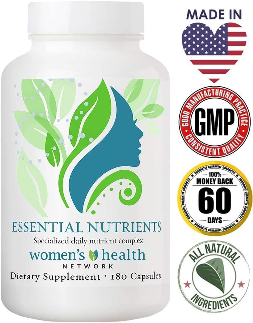 Women's Health Network Essential Nutrients: Complete Multivitamin & Multimineral Supplement - 180 Capsules