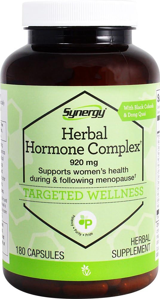 Women's Health Support Complex with Black Cohosh, Dong Quai, and Herbal Ingredients for Menopause Relief