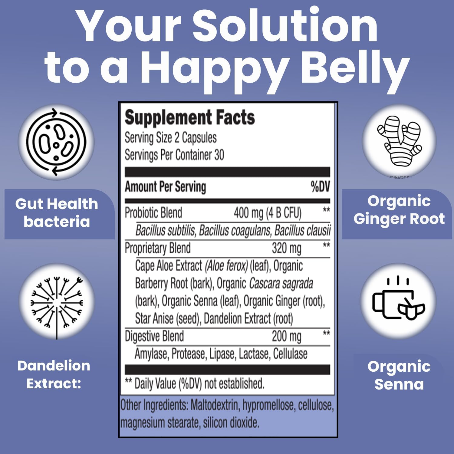 Women's Herbal Debloat Pills for Fast Gas and Bloating Relief - Supports Digestion, Regularity, and Constipation - Natural Belly Cleanse with Digestive Enzymes by Teami