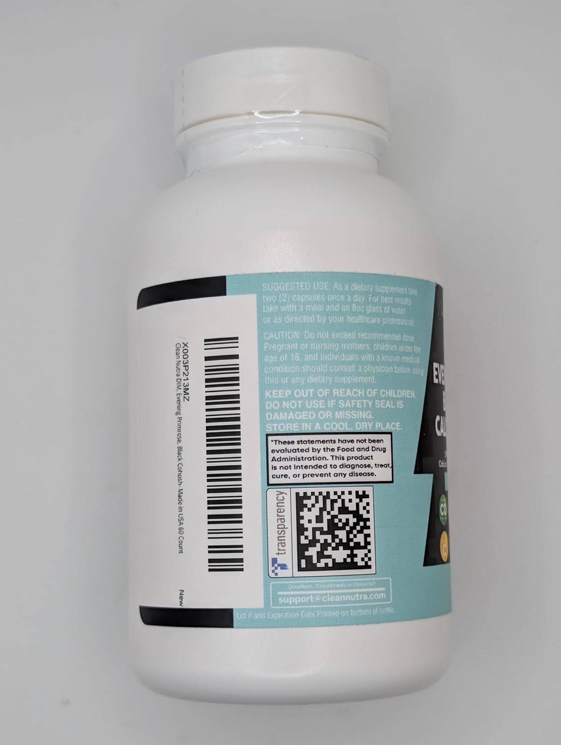 Women's Hormonal Support Vitamins with DIM, Evening Primrose, Black Cohosh, and Flax Seed Extract - 60 Capsules