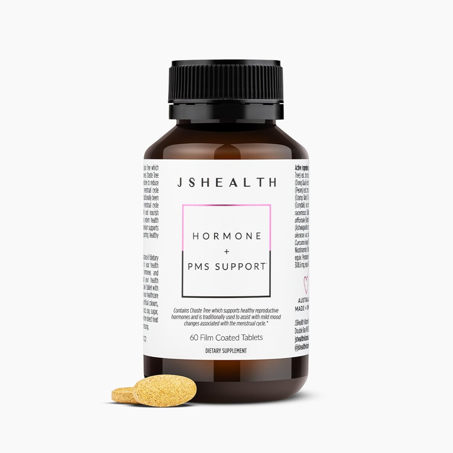 Women's Hormone Balance & PMS Support Supplement with Vitamins B3, B6, Magnesium - 60 Capsules