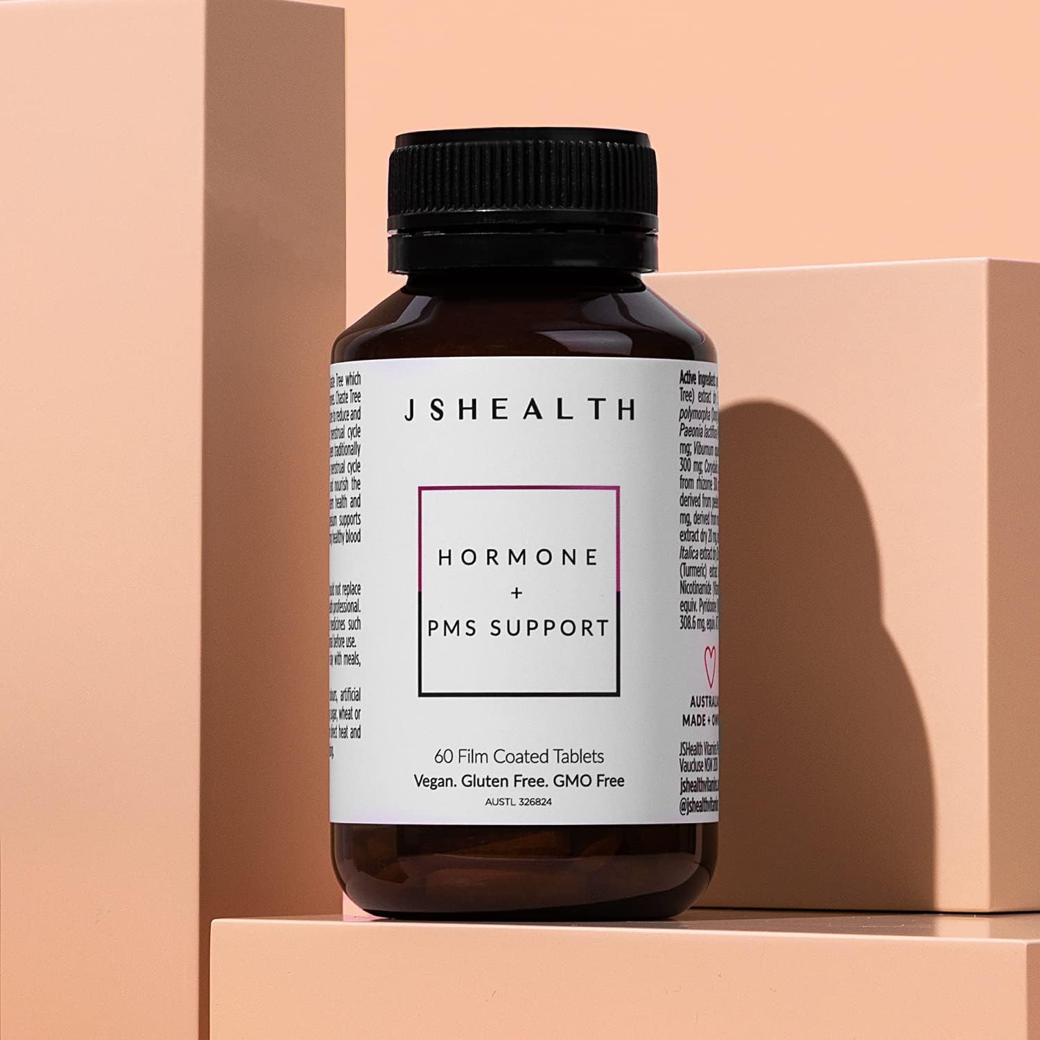 Women's Hormone Balance & PMS Support Supplement with Vitamins B3, B6, Magnesium - 60 Capsules