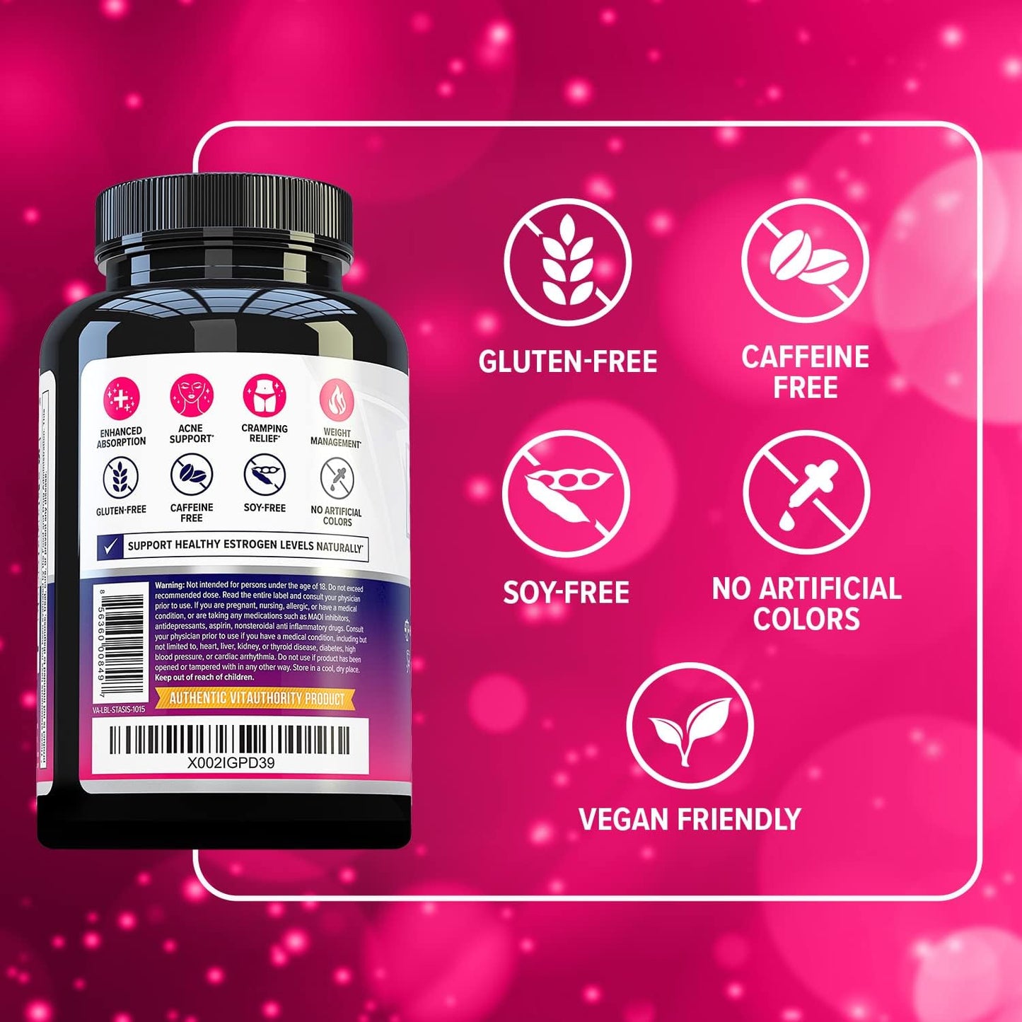Women's Hormone Balance Supplement - Myo-Inositol & D-Chiro Inositol Blend with DIM - Skin, Energy, & Cycle Support - 30 Day Supply