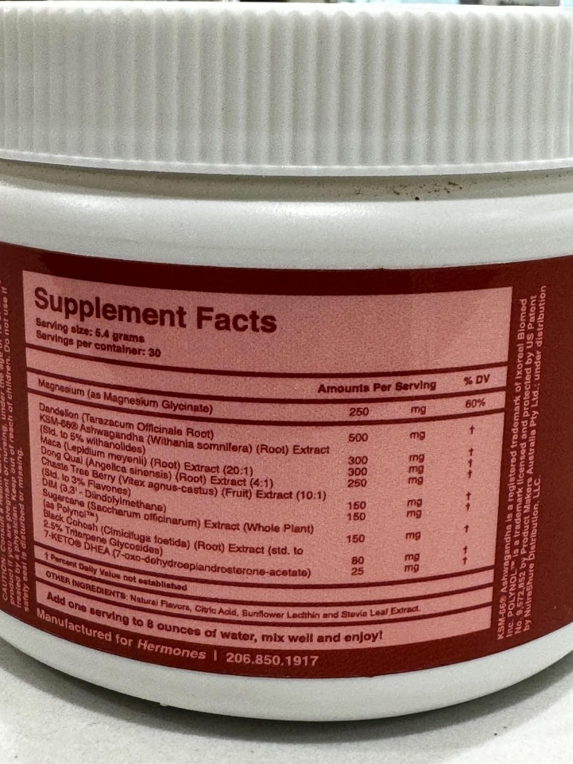 Women's Hormone Balance Supplement with Ashwagandha, Dong Quai, Black Cohosh, Chasteberry, and Magnesium Glycinate